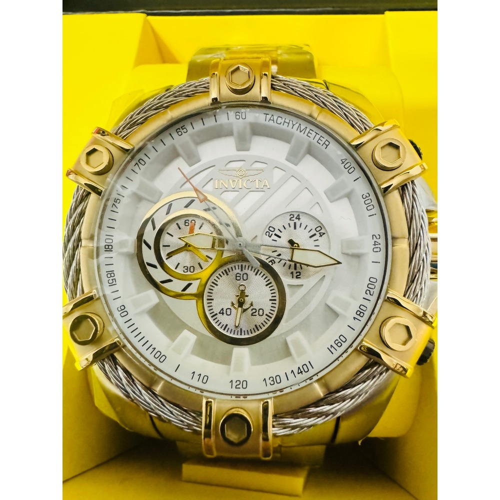 Invicta Ocean Voyage 69800 Chronograph Two Tone Gold Silver Watch New Box